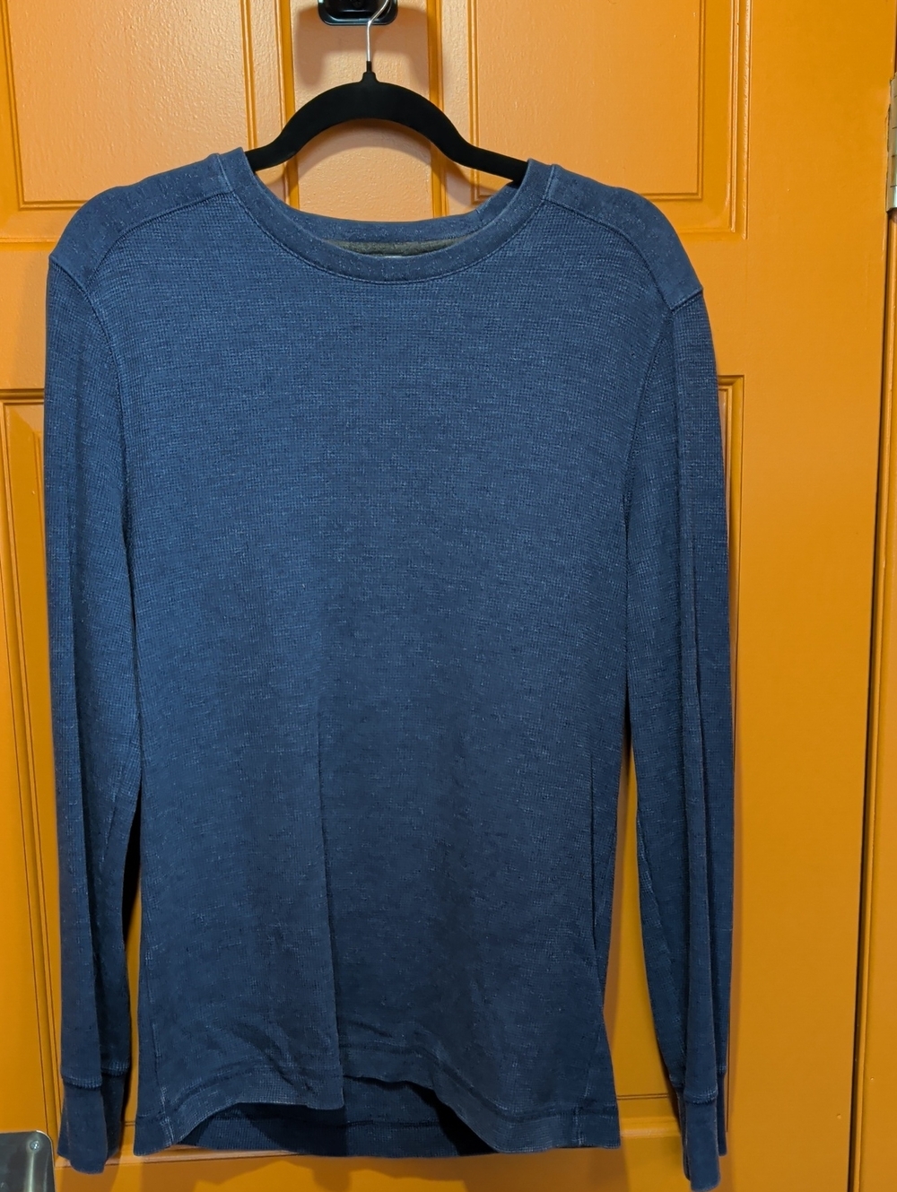 Banana Republic Men's Long-Sleeve Crewneck Thermal Shirt - Blue